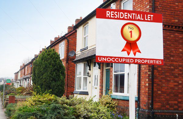Residential Let, Number One for Unoccupied Properties