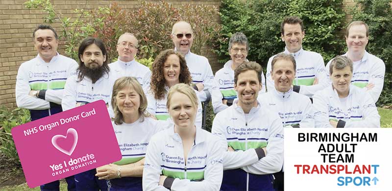 Charity Partner Birmingham Adult Transplant Sport Team
